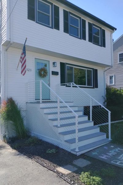 Stainless steel cable rainlings 1