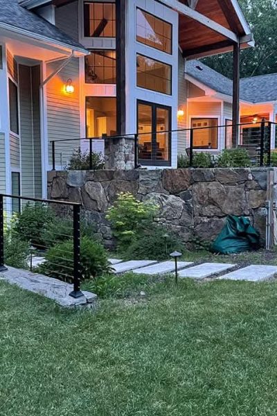 Stainless steel cable rainlings